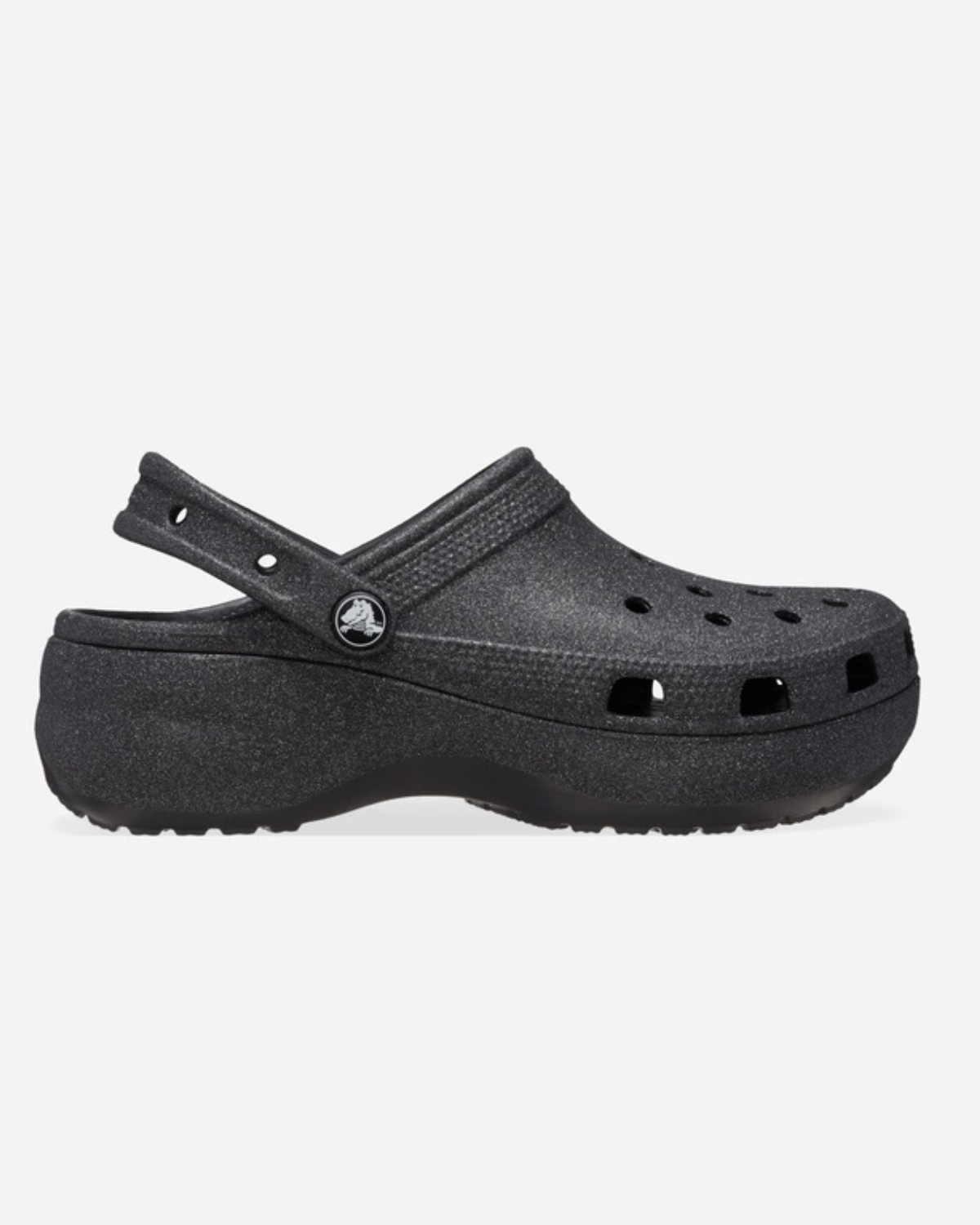 Classic Platform Glitter ClogW Blk
