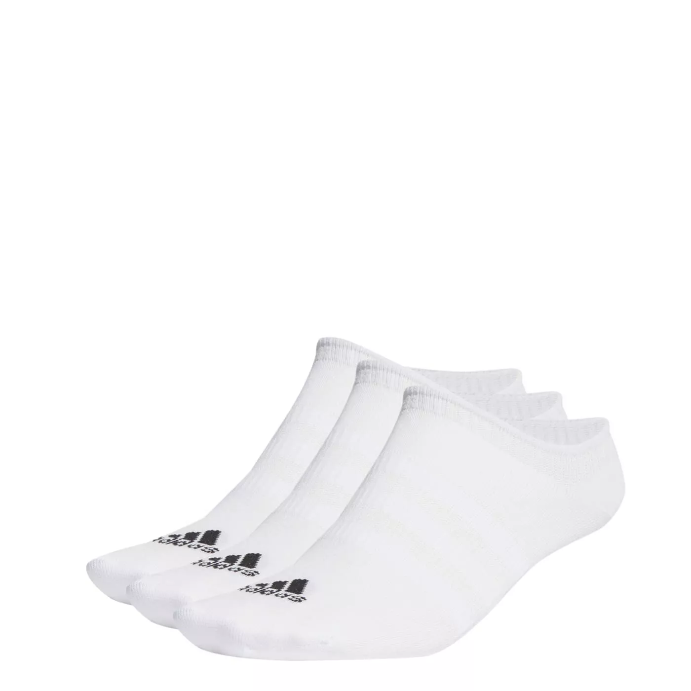 Thin and Light No-Show Socks 3 Pairs White 