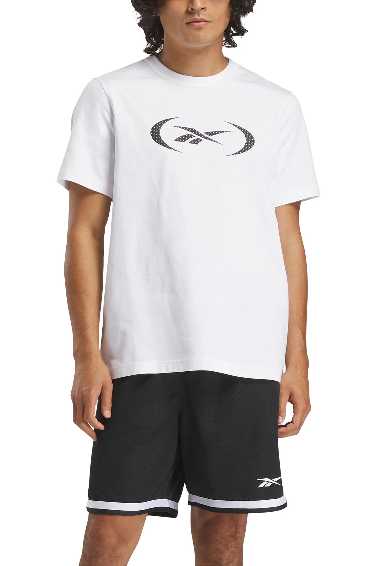 5M,REEBOK BASKETBALL T-SHIRT,BEYAZ,
