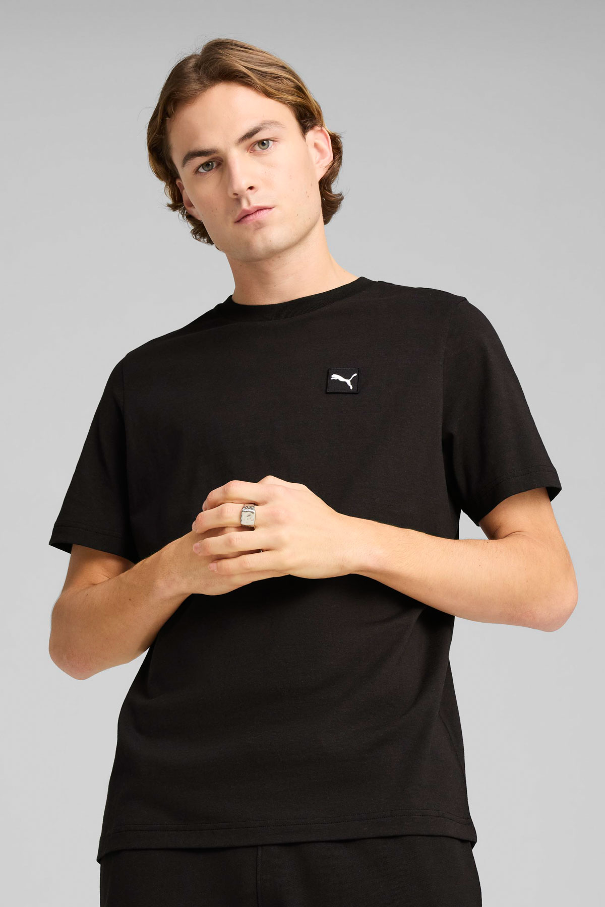 5M,ESS ELEVATED Tee,SIYAH